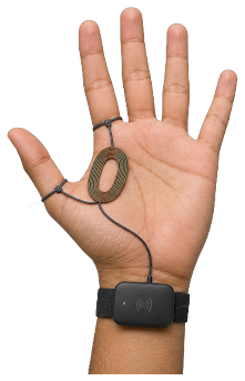 Companion wearable, palm-side view